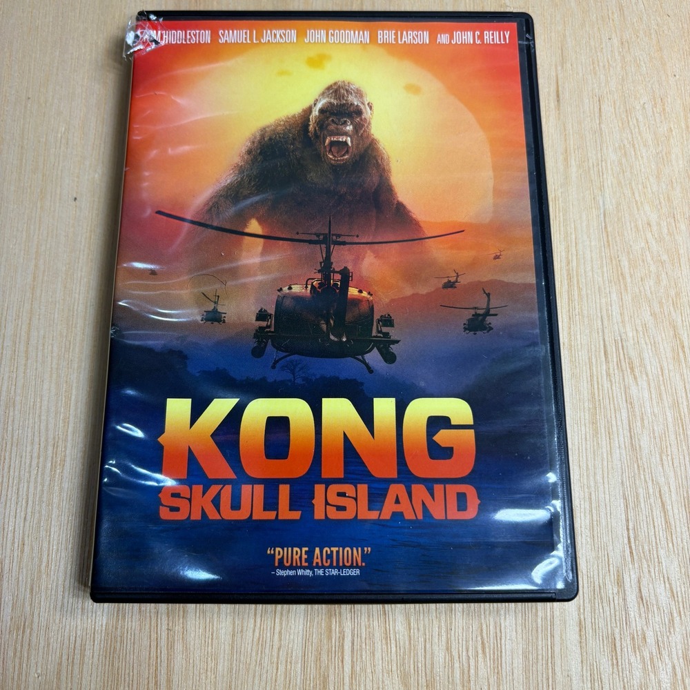 Kong Skull Island DVD 2017 MonsterVerse Movie Tom Hiddleston Samuel L Jackson